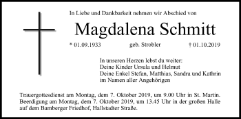 Anzeige von Magdalena Schmitt von MGO