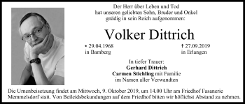 Anzeige von Volker Dittrich von MGO