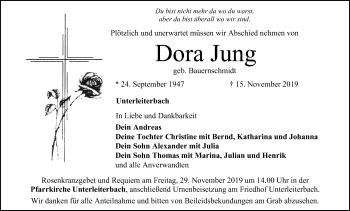 Anzeige von Dora Jung von MGO