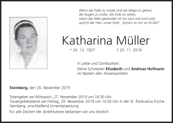 Anzeige von Katharina Müller von MGO