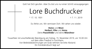 Anzeige von Lore Buchdrucker von MGO