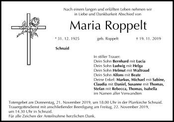 Anzeige von Maria Roppelt von MGO