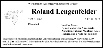 Anzeige von Roland Lengenfelder von MGO
