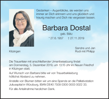 Anzeige von Barbara Dostal von MGO
