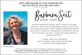 Anzeige von Barbara Seit von MGO