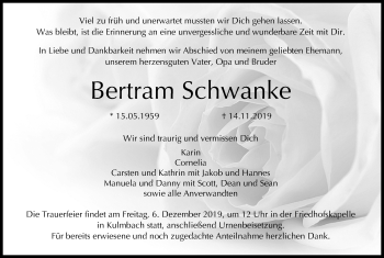 Anzeige von Bertram Schwanke von MGO