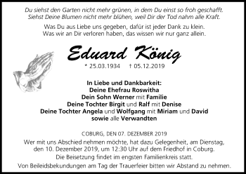 Anzeige von Eduard König von MGO
