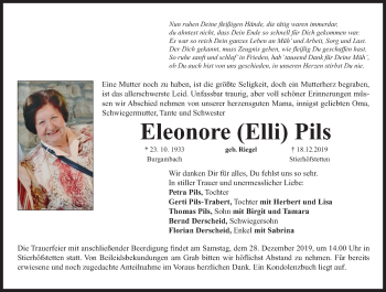 Anzeige von Eleonore Pils von MGO
