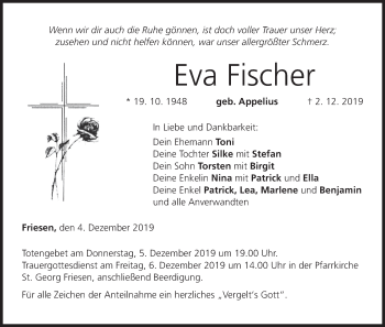 Anzeige von Eva Fischer von MGO