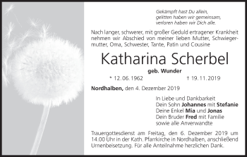 Anzeige von Katharina Scherbel von MGO