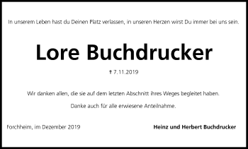 Anzeige von Lore Buchdrucker von MGO