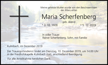 Anzeige von Maria Scherfenberg von MGO