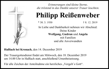 Anzeige von Philipp Reißenweber von MGO