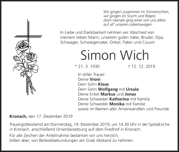 Anzeige von Simon Wich von MGO