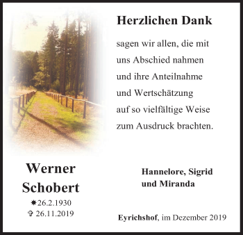 Anzeige von Werner Sigrid von MGO