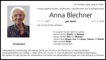 Anzeige von Anna Blechner von MGO