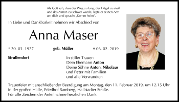 Anzeige von Anna Maser von MGO