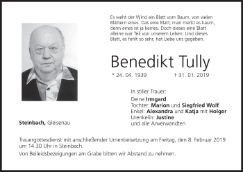 Anzeige von Benedikt Tully von MGO