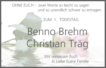 Anzeige von Christian Träg   