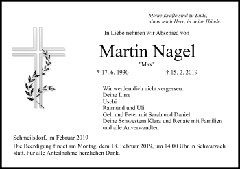 Anzeige von Martin Nagel von MGO