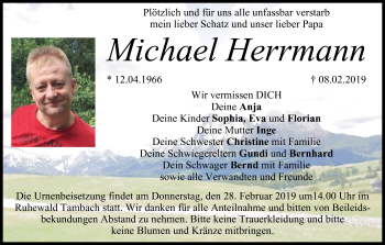 Anzeige von Michael Herrmann von MGO