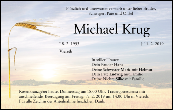 Anzeige von Michael Krug von MGO