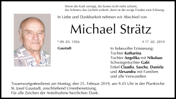 Anzeige von Michael Strätz von MGO