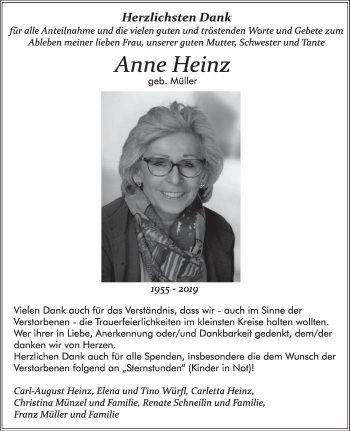Anzeige von Anne Heinz von MGO