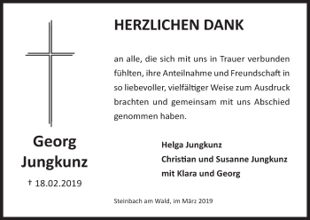 Anzeige von Georg Jungkunz von MGO