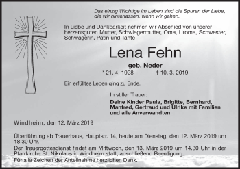 Anzeige von Lena Fehn von MGO