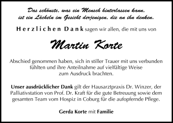 Anzeige von Martin Korte von MGO