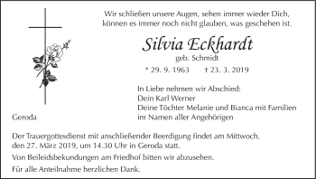 Anzeige von Silvia Eckhardt von MGO