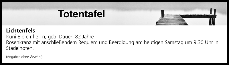  Traueranzeige für Totentafel vom 02.03.2019 vom 02.03.2019 aus MGO