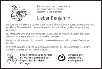 Anzeige von Benjamin  von MGO