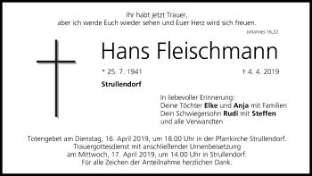 Anzeige von Hans Fleischmann von MGO