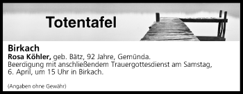 Anzeige von Totentafel vom 06.04.2019 von MGO