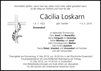 Anzeige von Cäcilia Loskarn von MGO