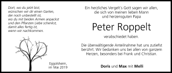 Anzeige von Peter Roppelt von MGO