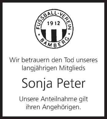 Anzeige von Sonja Peter von MGO
