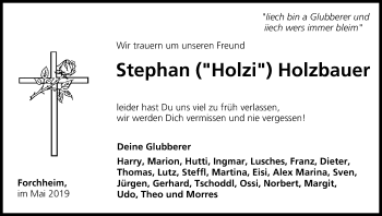 Anzeige von Stephan Holzbauer von MGO