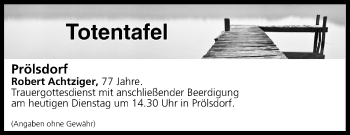 Anzeige von Totentafel vom 07.05.2019 von MGO