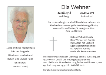 Anzeige von Ella Wehner von MGO