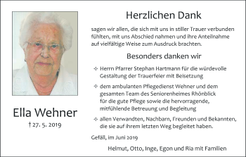 Anzeige von Ella Wehner von MGO