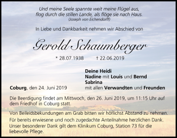 Anzeige von Gerold Schaumberger von MGO