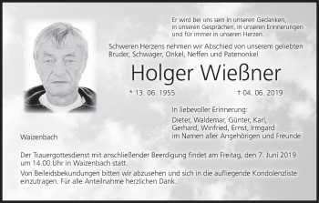 Anzeige von Holger Wießner von MGO