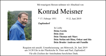 Anzeige von Konrad Meisner von MGO