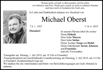 Anzeige von Michael Oberst von MGO