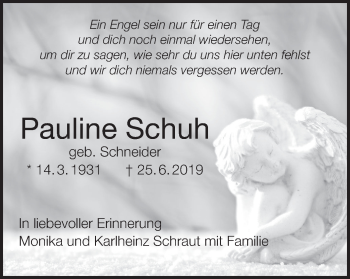 Anzeige von Pauline Schuh von MGO