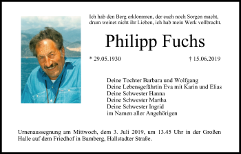 Anzeige von Philipp Fuchs von MGO
