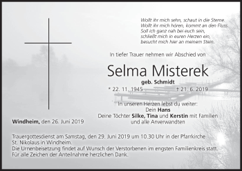 Anzeige von Selma Misterek von MGO